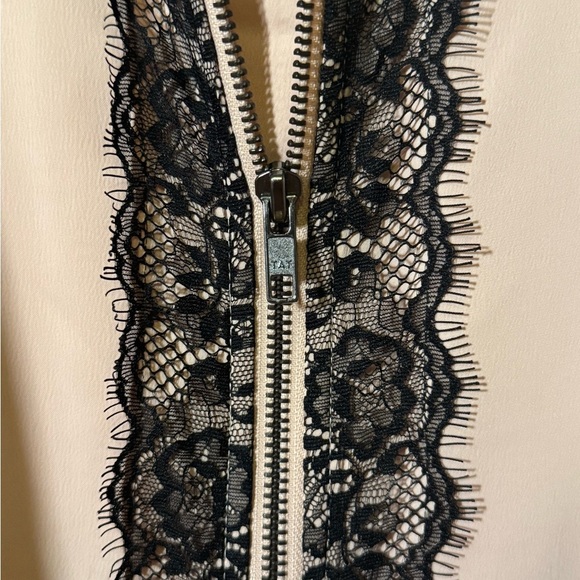 Lane Bryant Pink Bomber Jacket with Lace Trim - Picture 5 of 7